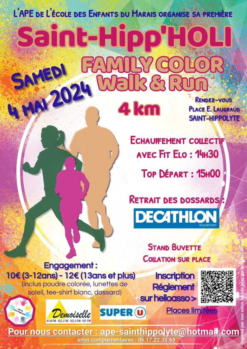 Saint-Hipp'HOLI : Family Color Walk & Run