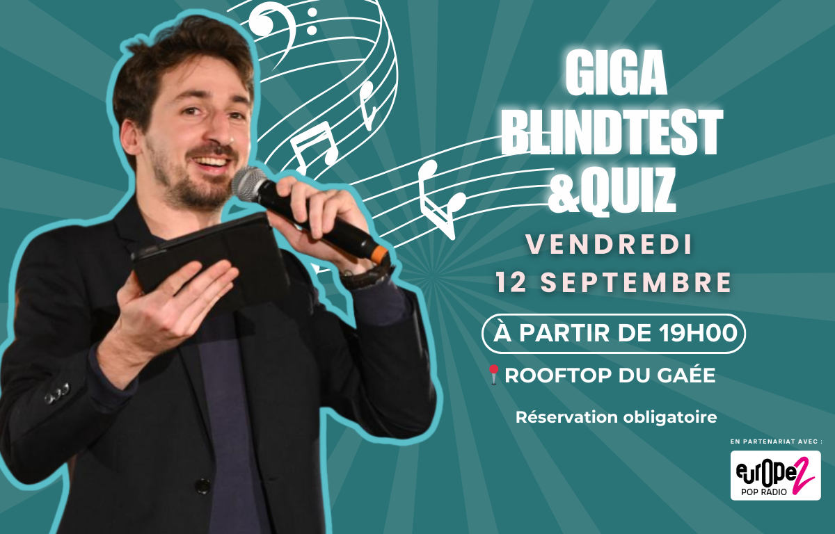 Giga Blindtest & Quiz sur le rooftop du Gaée - ...