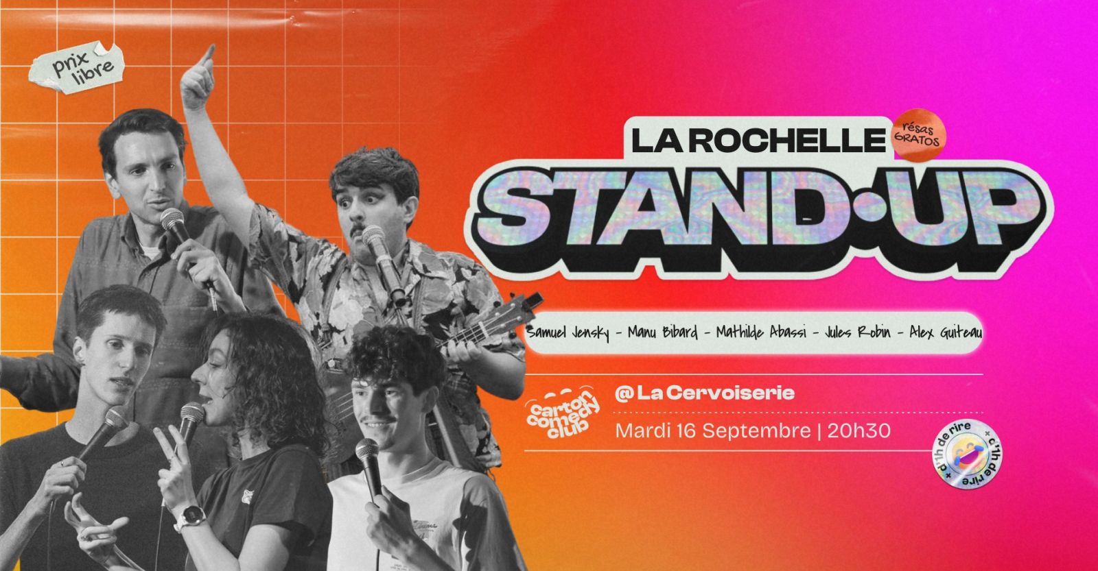 Carton Comedy Night : Jules Robin, Manu Bibard ...