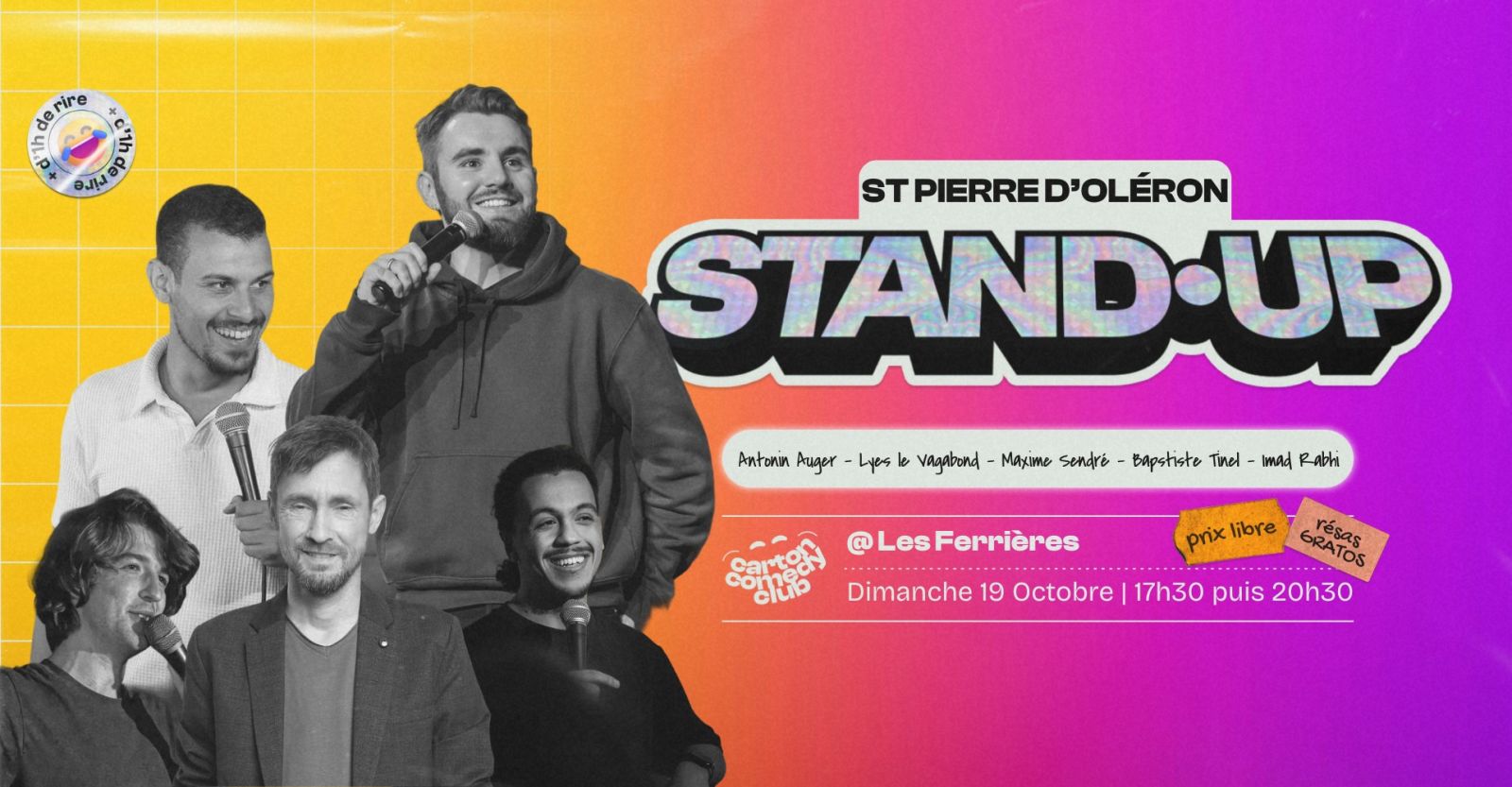 Carton Comedy Night : Maxime Sendré, Baptiste  ...