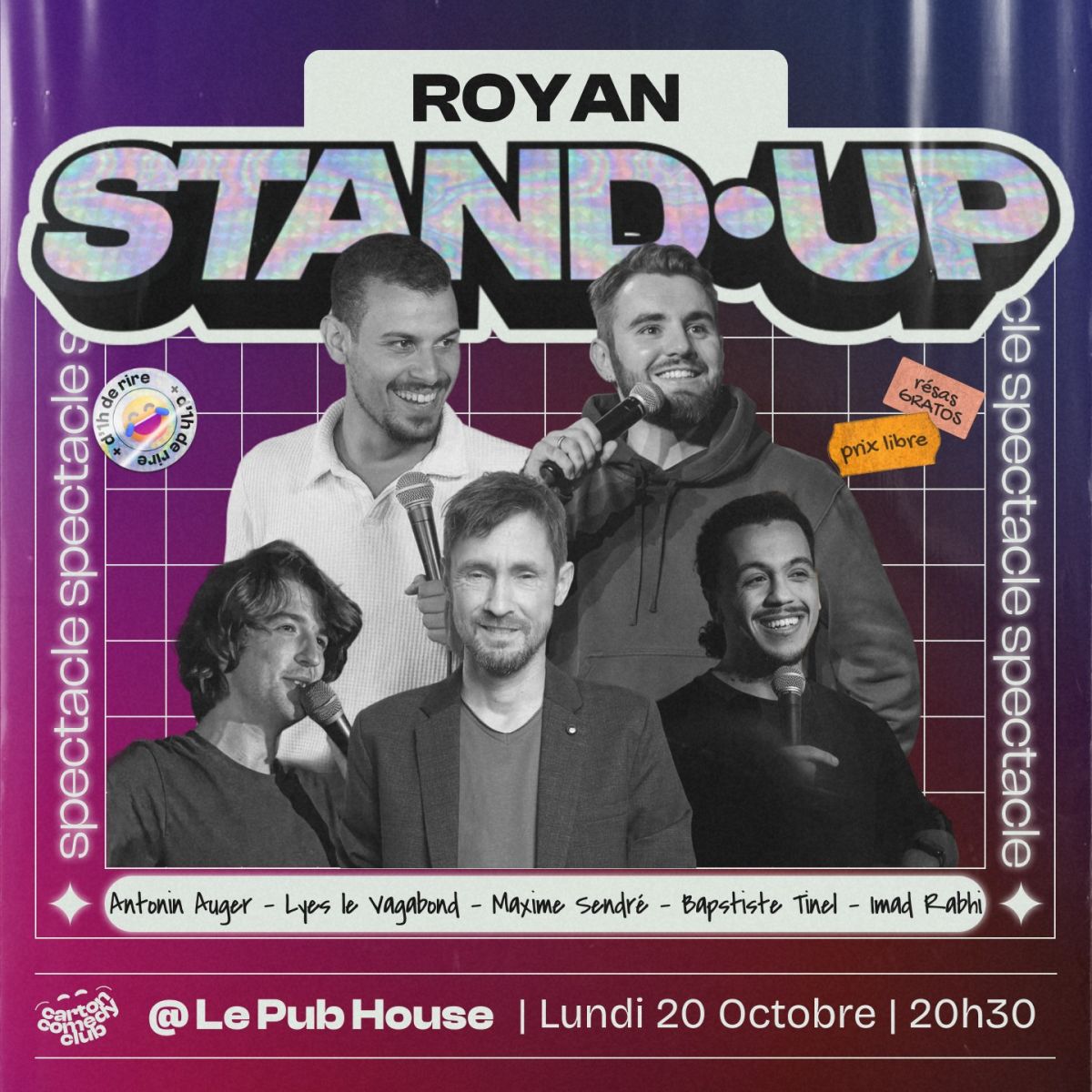 Carton Comedy Night : Maxime Sendré, Baptiste  ...
