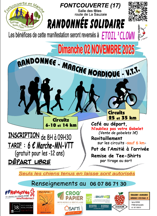 Randonnée Marche -Marche Nordique -VTT