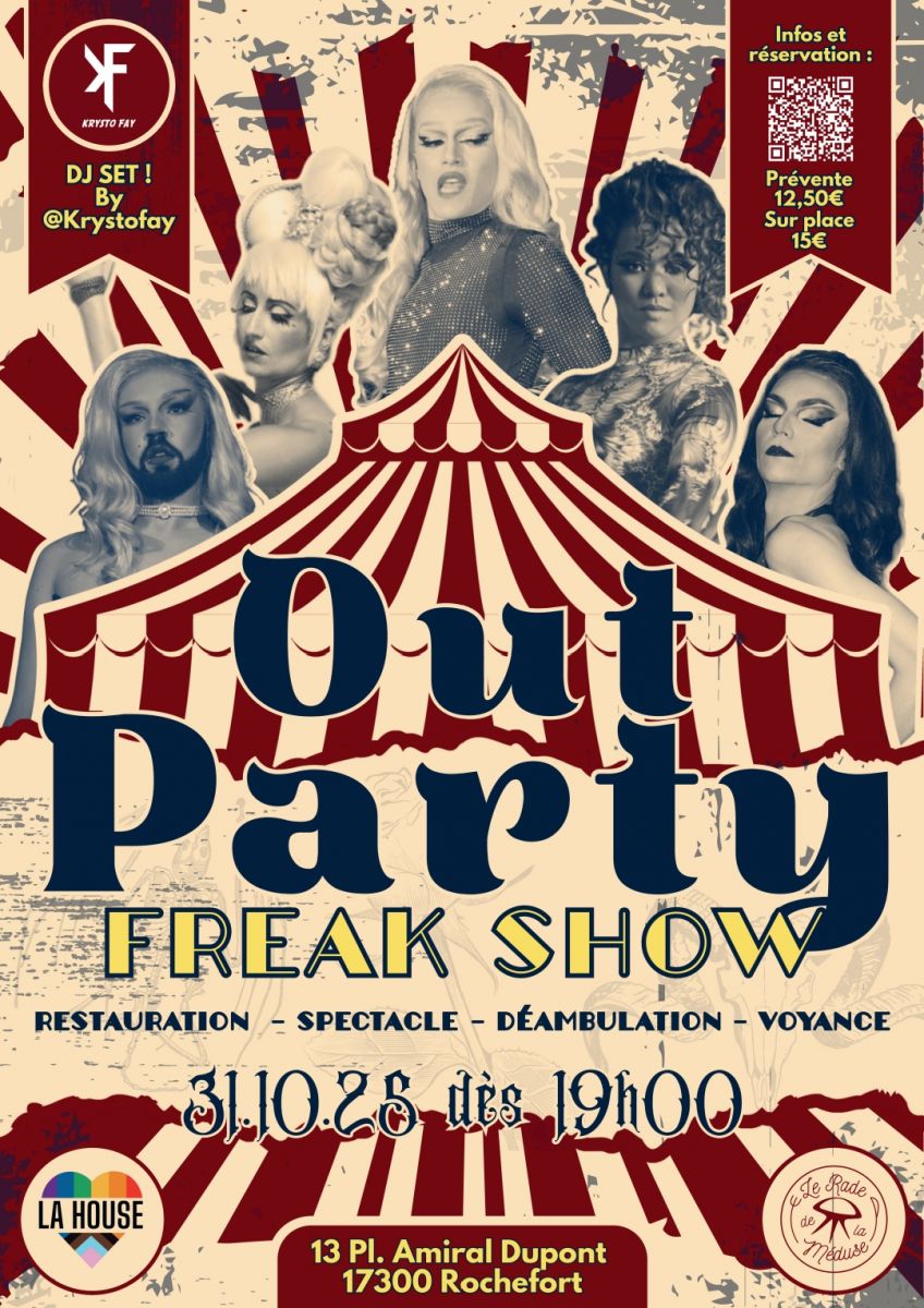 🎪 OUT Party : Freak Show – Spéciale Halloween  ...