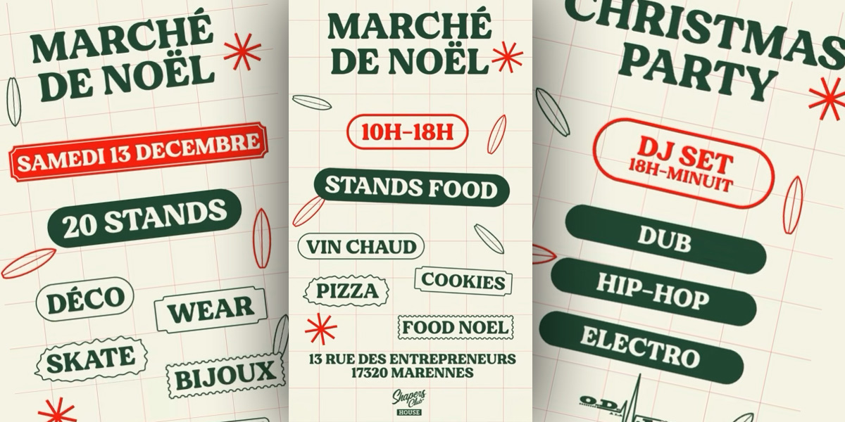 🎄 Marché de Noël au Shapers Club House 🎄