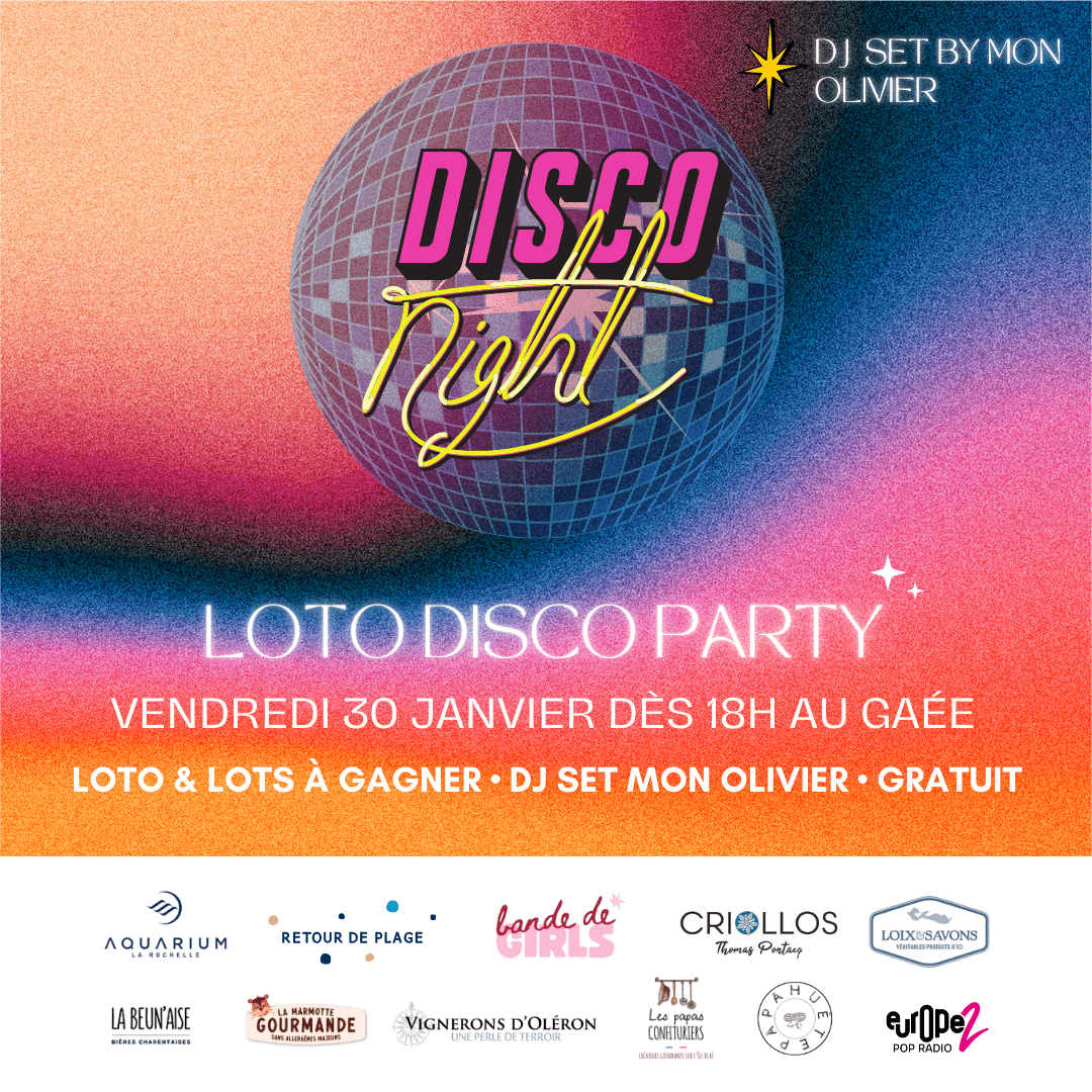 Disco Night : Loto & Dj set By Mon Olivier 30/ ...