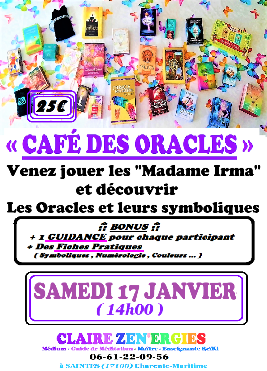 Café des Oracles ( atelier initiation ) + Guid ...