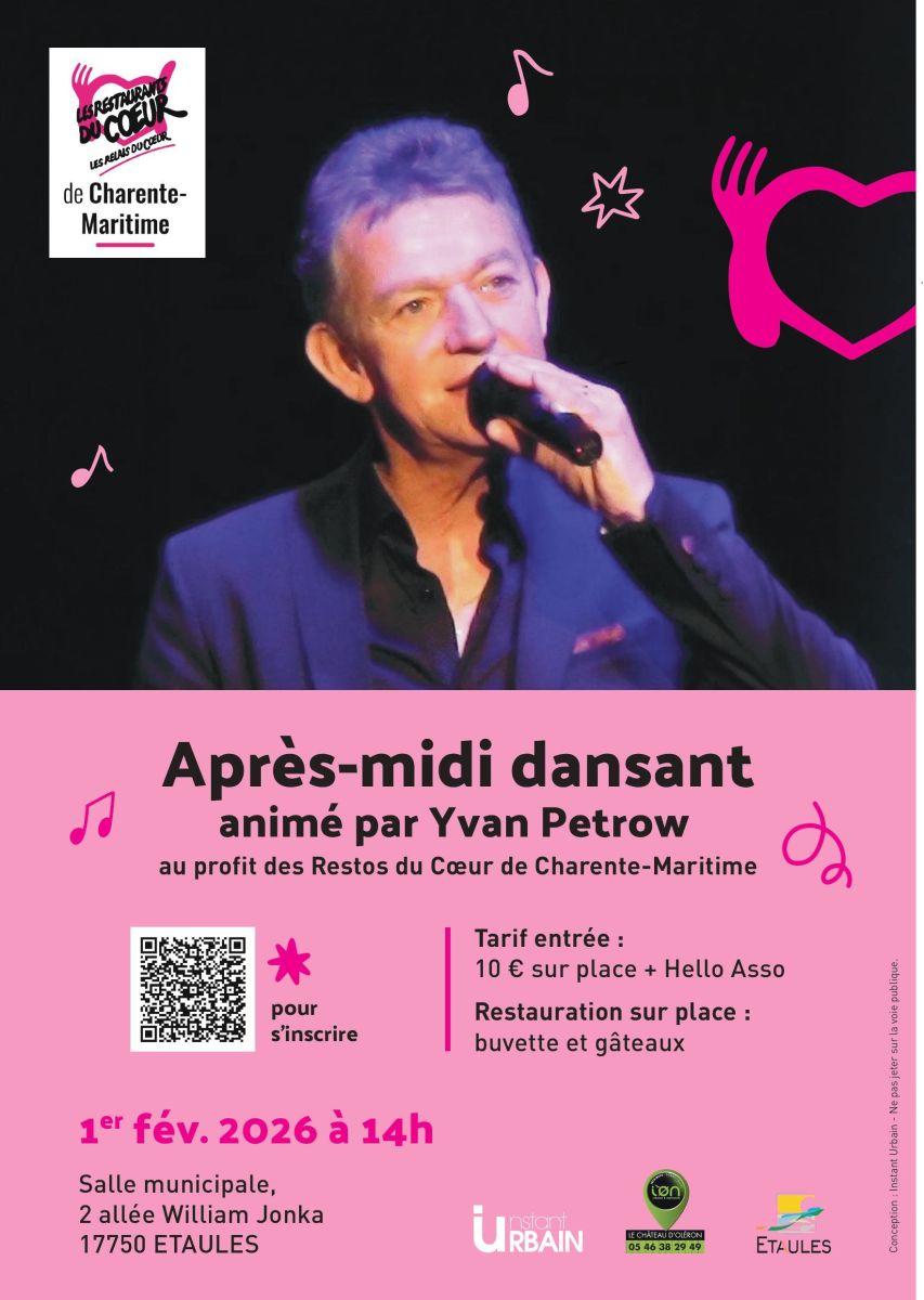 APRES-MIDI DANSANT AU PROFIT DES RESTOS DU COEUR