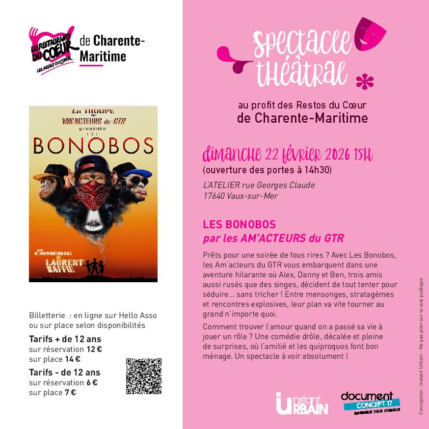 les BONOBOS pièce interprétée par les AM'ACTEURS