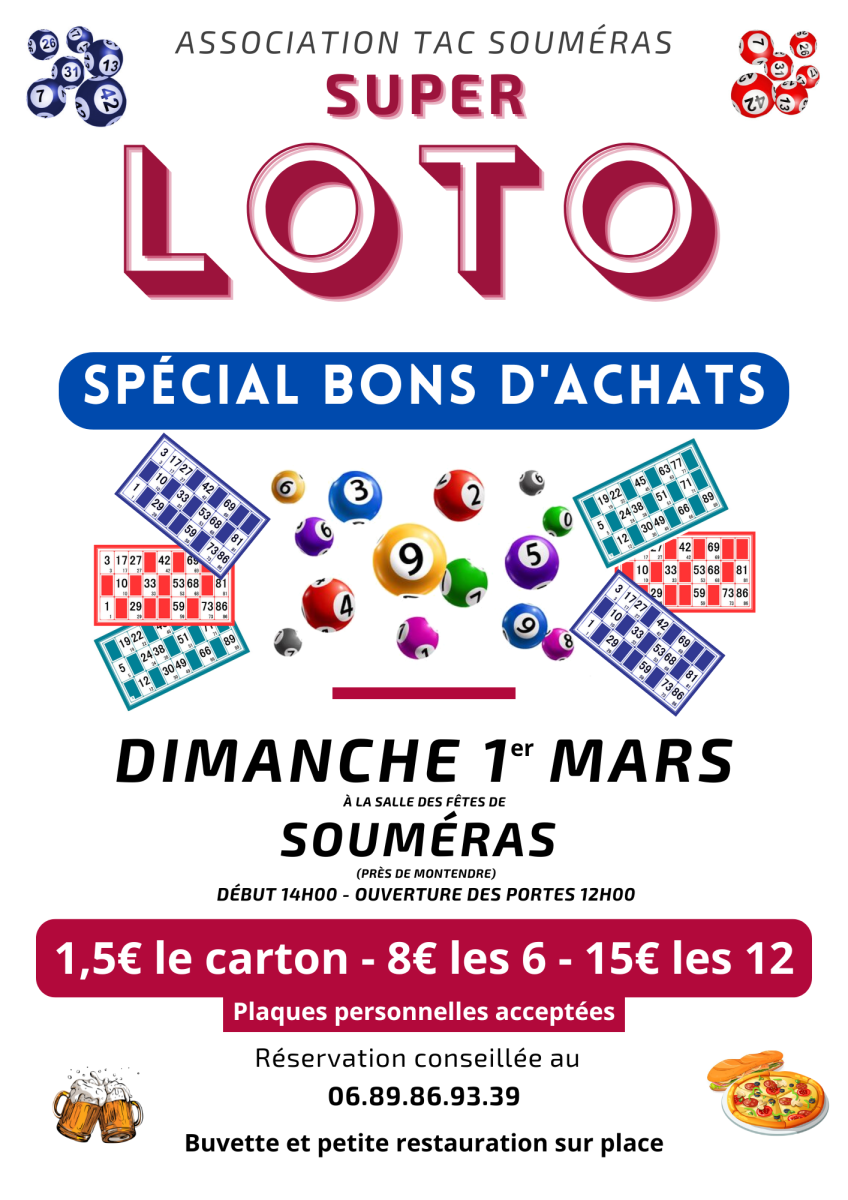SUPER LOTO à SOUMÉRAS