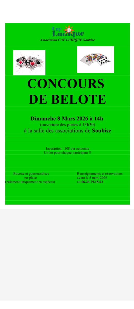Concours de belote