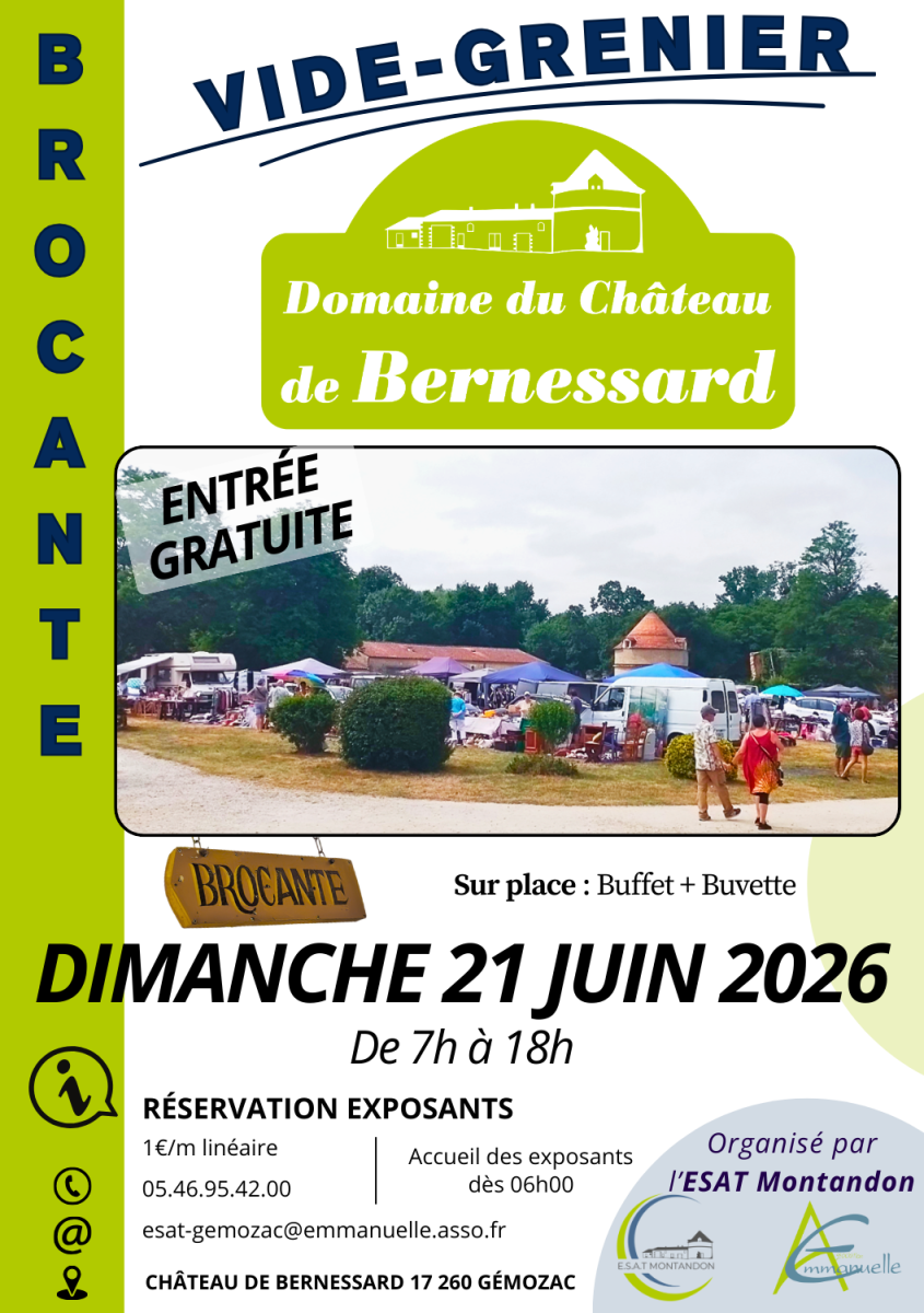 Brocante Domaine de Bernessard - E.S.A.T. Mont ...