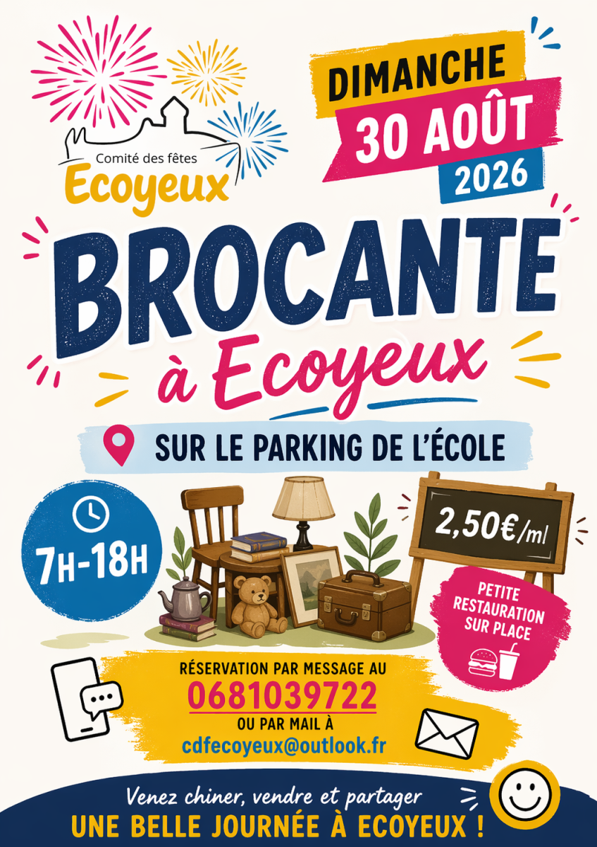 brocante vide grenier ecoyeux