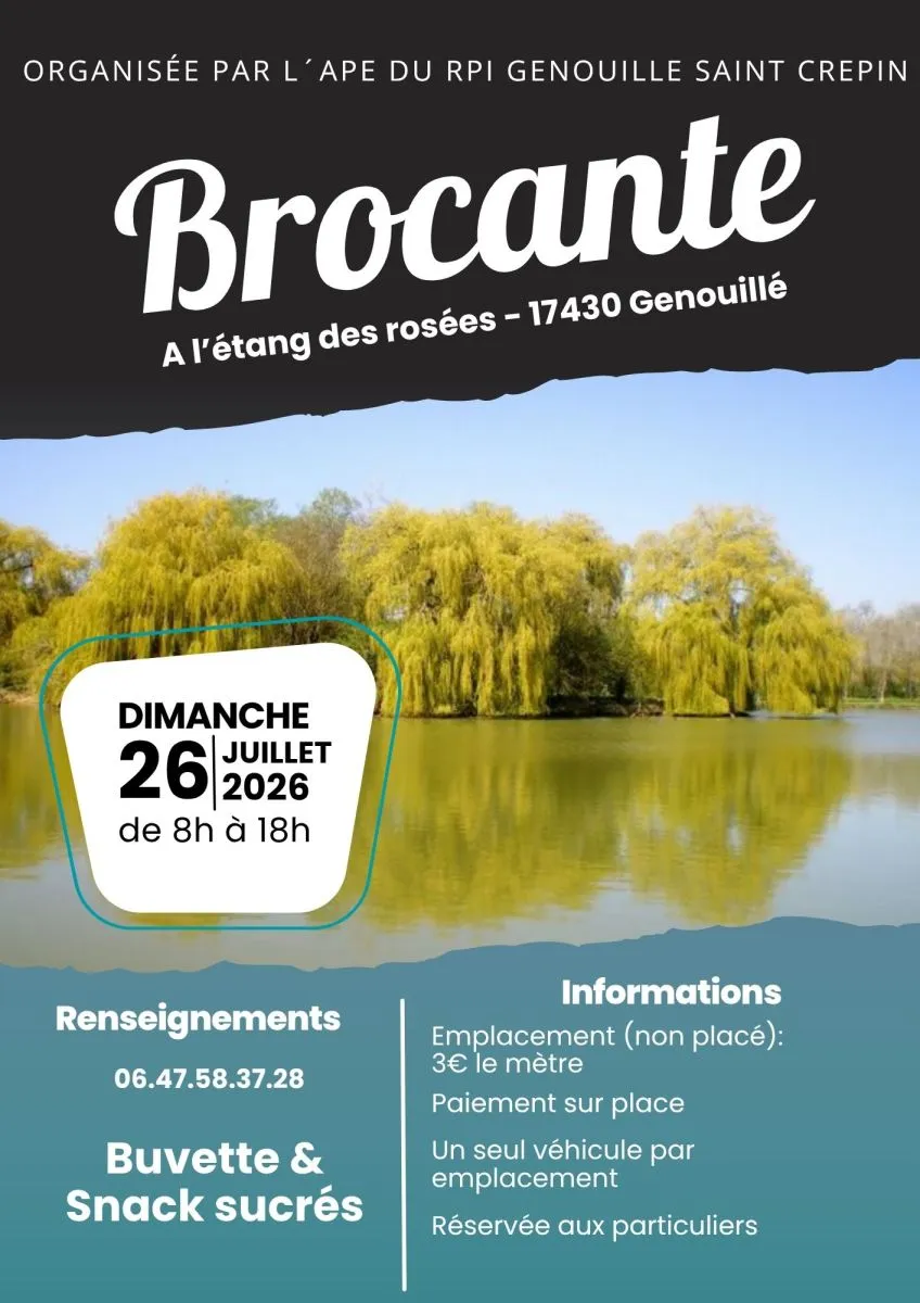 Brocante à l'étang de ...