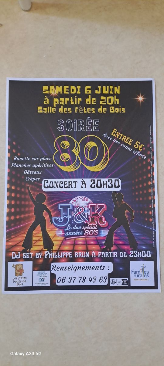 Soirée année 80