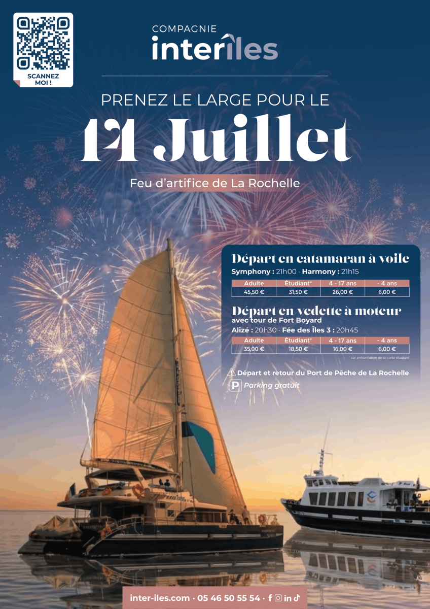 Feu d'artifice du 14 juillet avec Interîles