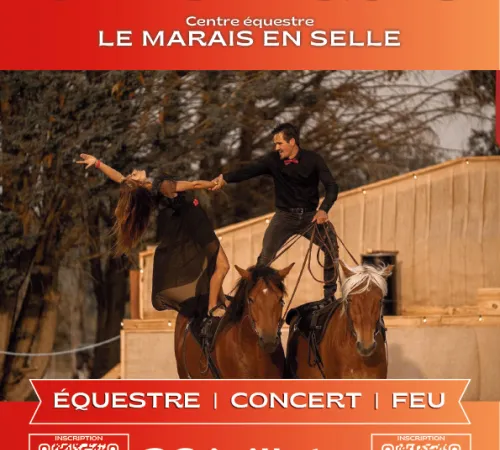 Spectacle au centre équestre Le Marais en Selle