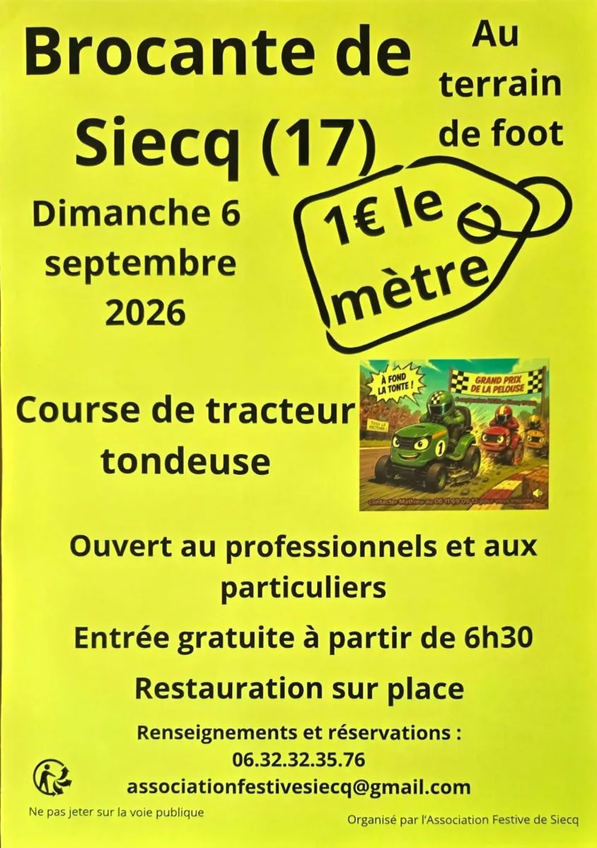 BROCANTE DE SIECQ 6 S ...