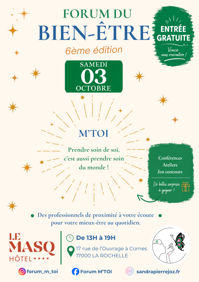 Forum M'TOI bien-être La Rochelle le 03 oct., 6eme edition