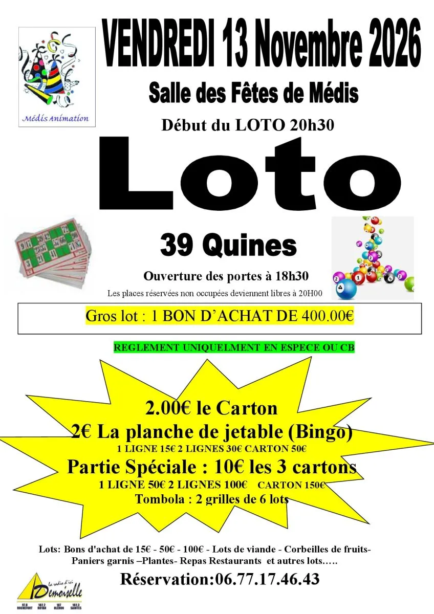 LOTO ANNUEL DE MEDIS ...