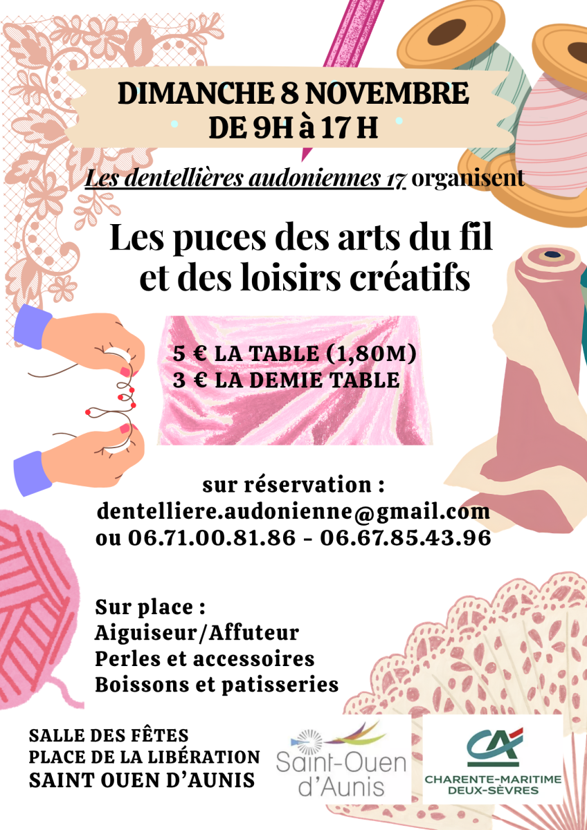 Puces des arts du fil et des loisirs créatifs 