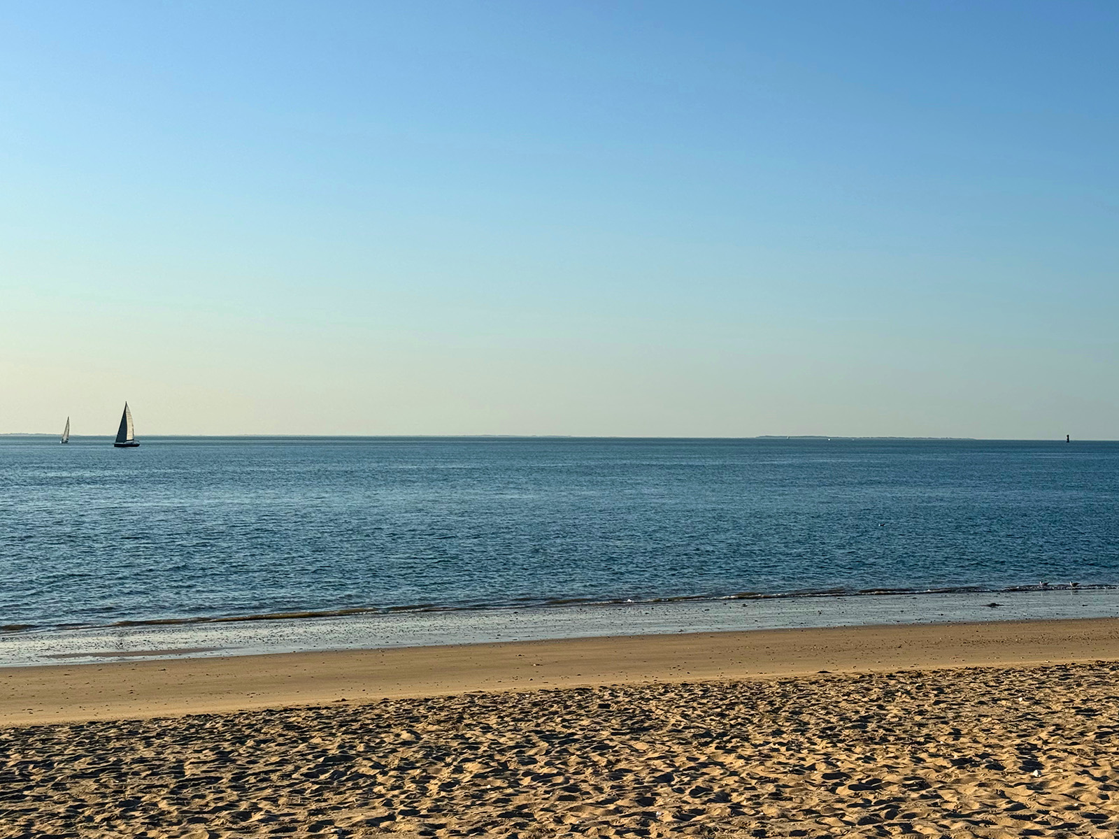 Plage sud à Rivedoux-Plage