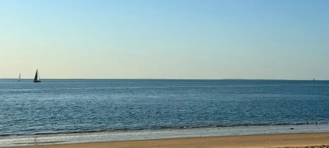 Plage sud à Rivedoux-Plage
