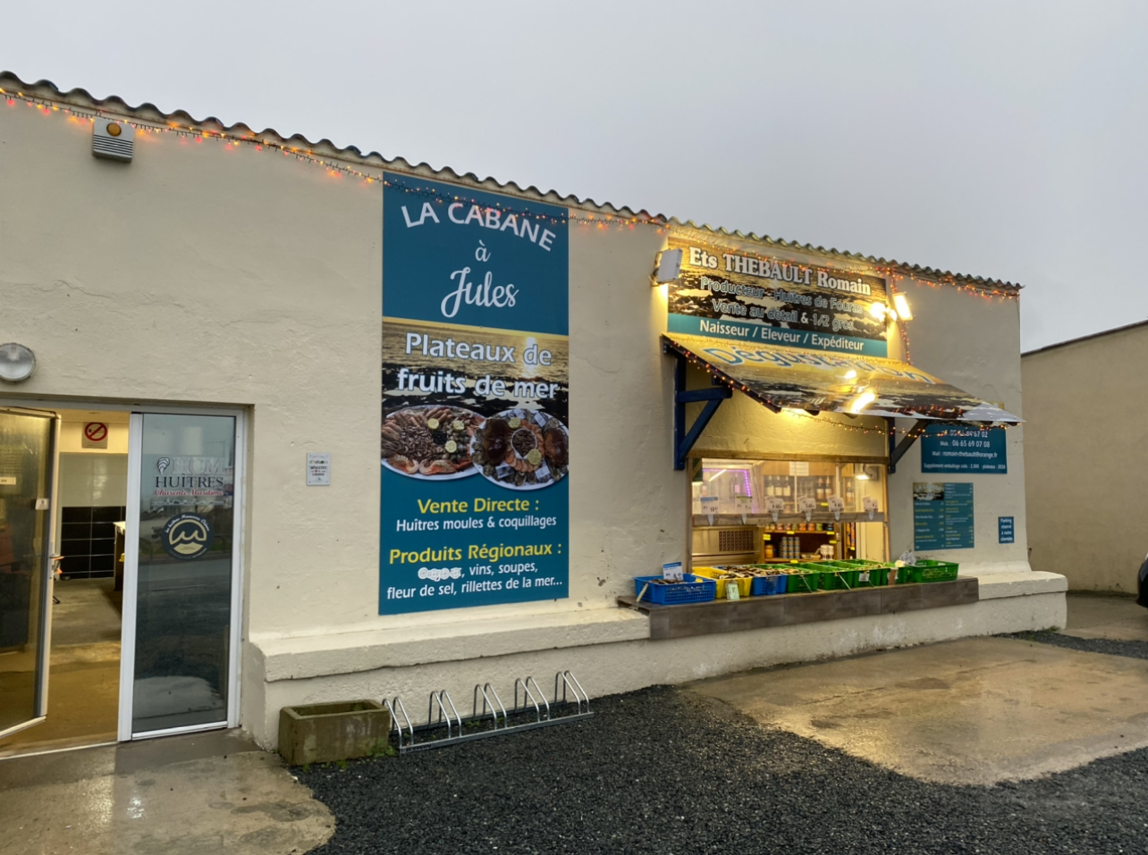 La Cabane à Jules Bar à huîtres / Dégustation de fruits de mer à