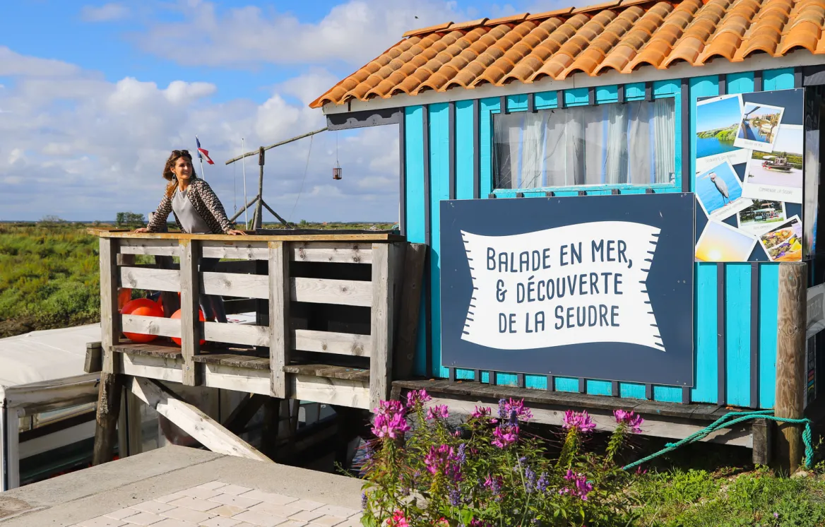 Point de départ des croisières d’une heure sur la Seudre