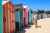 The multicolored bath cabins of Saint Denis d'Oléron