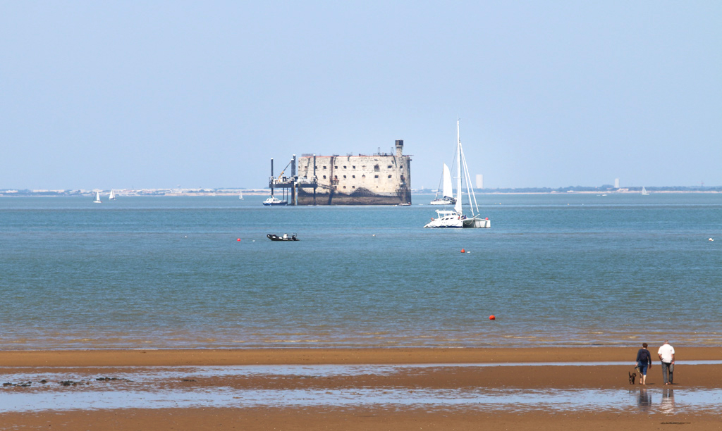 Fort Boyard and its beach
