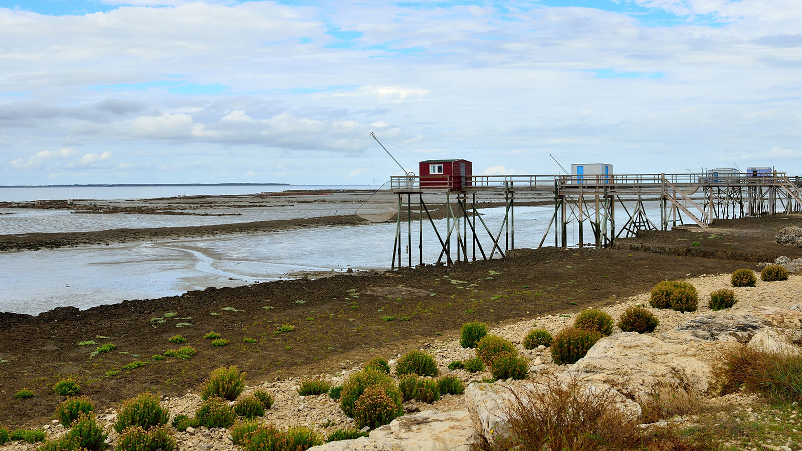 Fishing huts on Madame Island