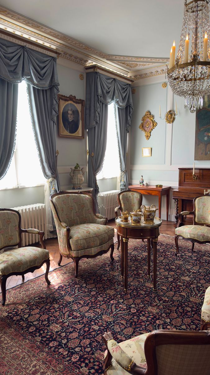 Pierre Loti House blue living room