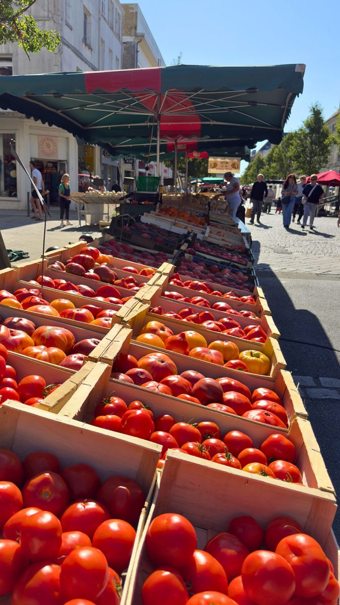 Rochefort Market stalls