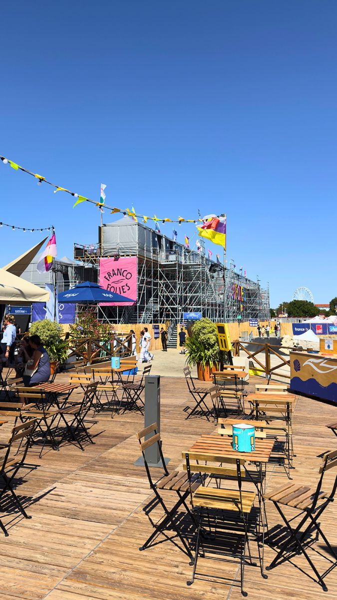 Francofolies de La Rochelle terrasse