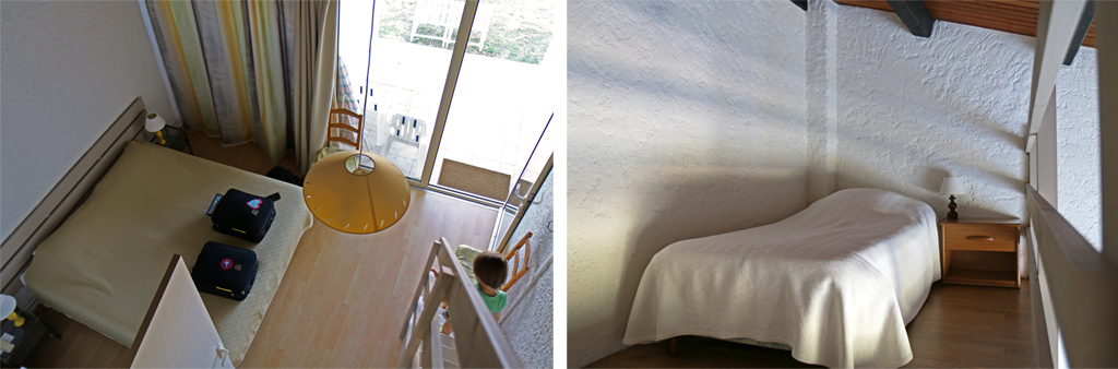 Les chambres sont hautes de plafond et certaines pourvues de mezzanines