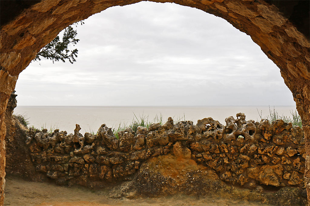 Excavated cavity and low wall
