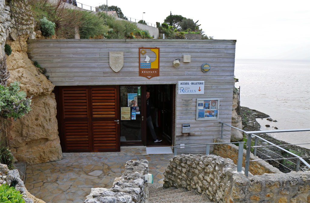 The entrance to the cave