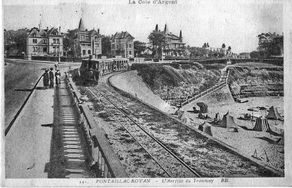 Une vieille carte postale de Royan, quartier Pontaillac