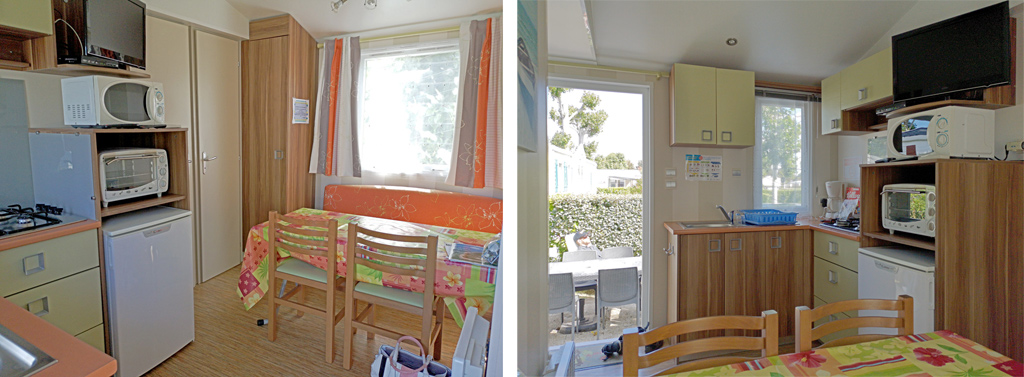 interieur mobil home camping le maine