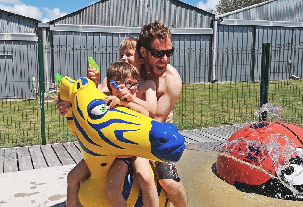 Jeux d'eau Camping Le Maine